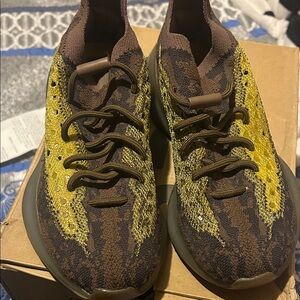 Yeezy Kids Sneakers in Brown and Yellow